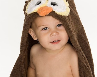 Owl Hooded Towel