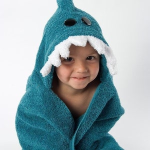 PERSONALIZED Shark Hooded Towel image 3