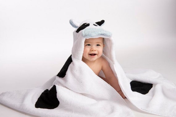 Boy Cow Hooded Towel Etsy Ireland