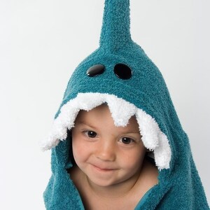PERSONALIZED Shark Hooded Towel image 2