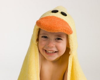 PERSONALIZED Duck Hooded Towel