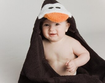 Penguin Hooded Towel