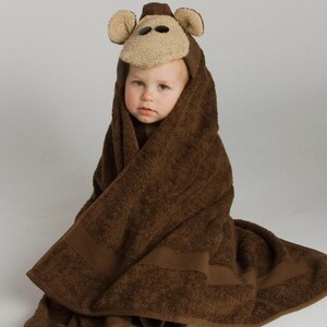 Monkey Hooded Towel image 3