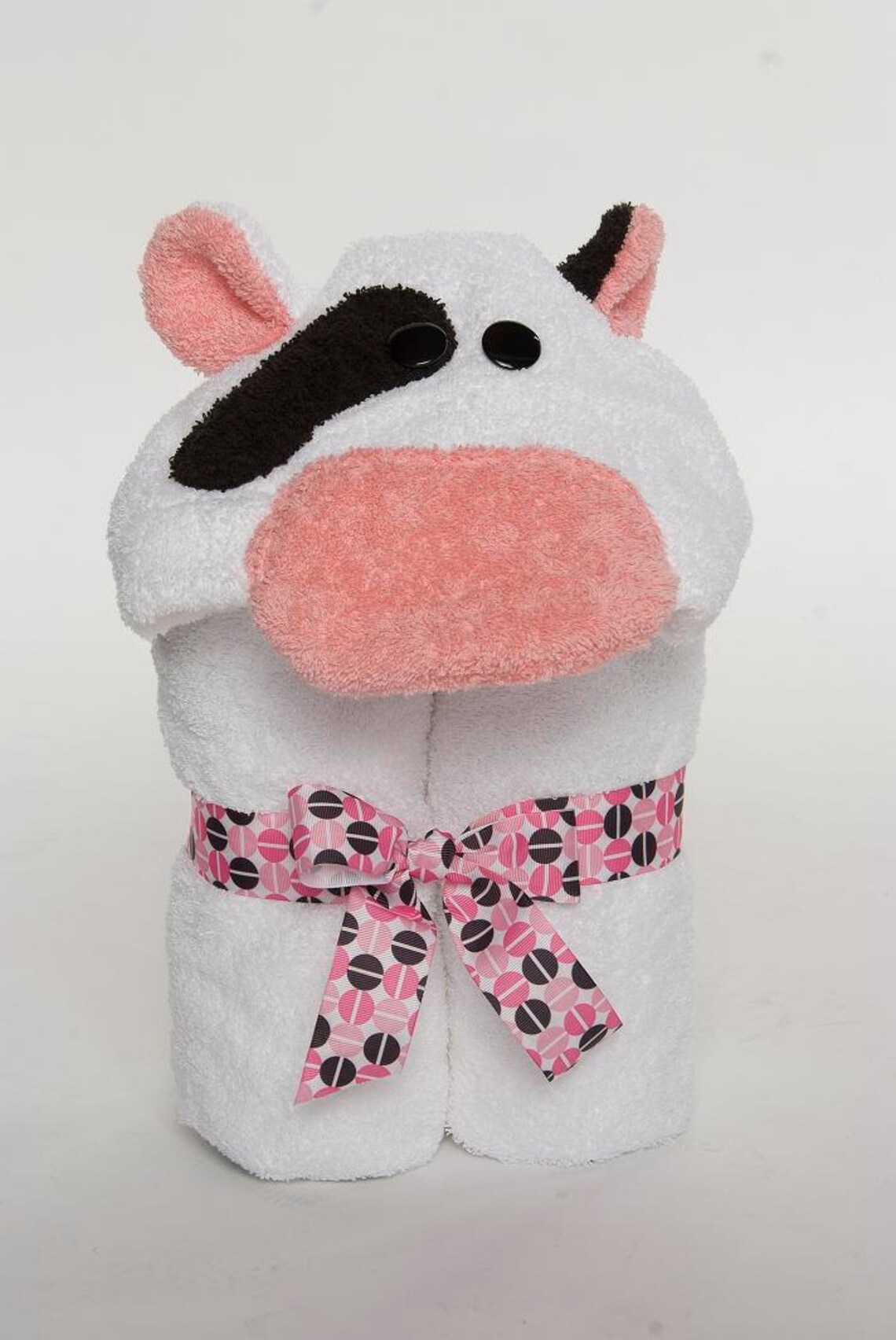 Cow Hooded Towel Etsy