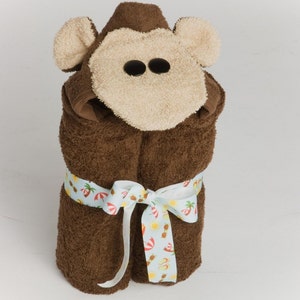 Monkey Hooded Towel image 4