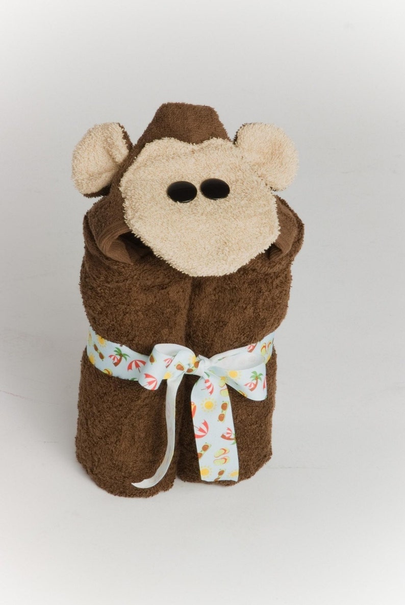 Monkey Hooded Towel image 4