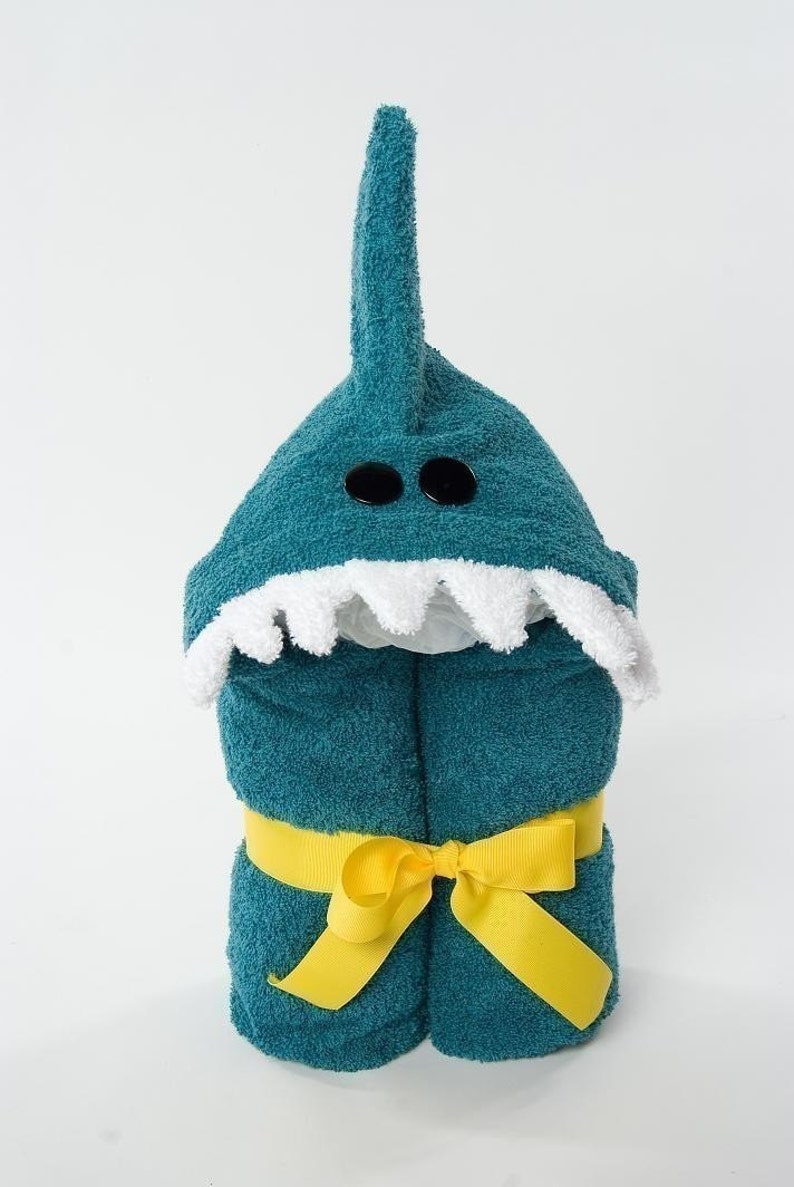 PERSONALIZED Shark Hooded Towel image 4