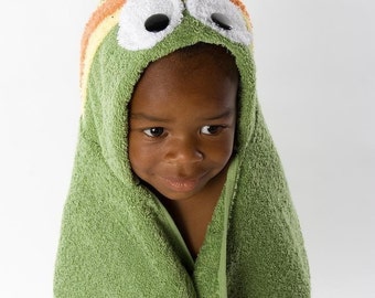 PERSONALIZED Caterpillar Hooded Towel