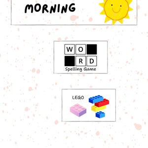 Printable Daily Kids Schedule – Visual Routine Chart for Children | Instant Download