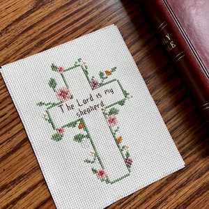 Bible Verse Cross Stitch Pattern Bible Verse Floral Cross Christian Cross Stitch Psalm Cross Stitch Bird Cross Stitch Pattern PDF