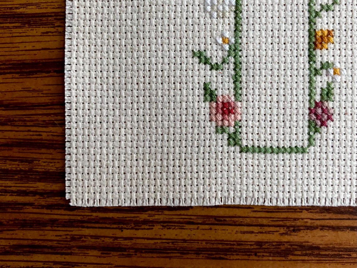 Bible Verse Cross Stitch Pattern Bible Verse Floral Cross Christian ...