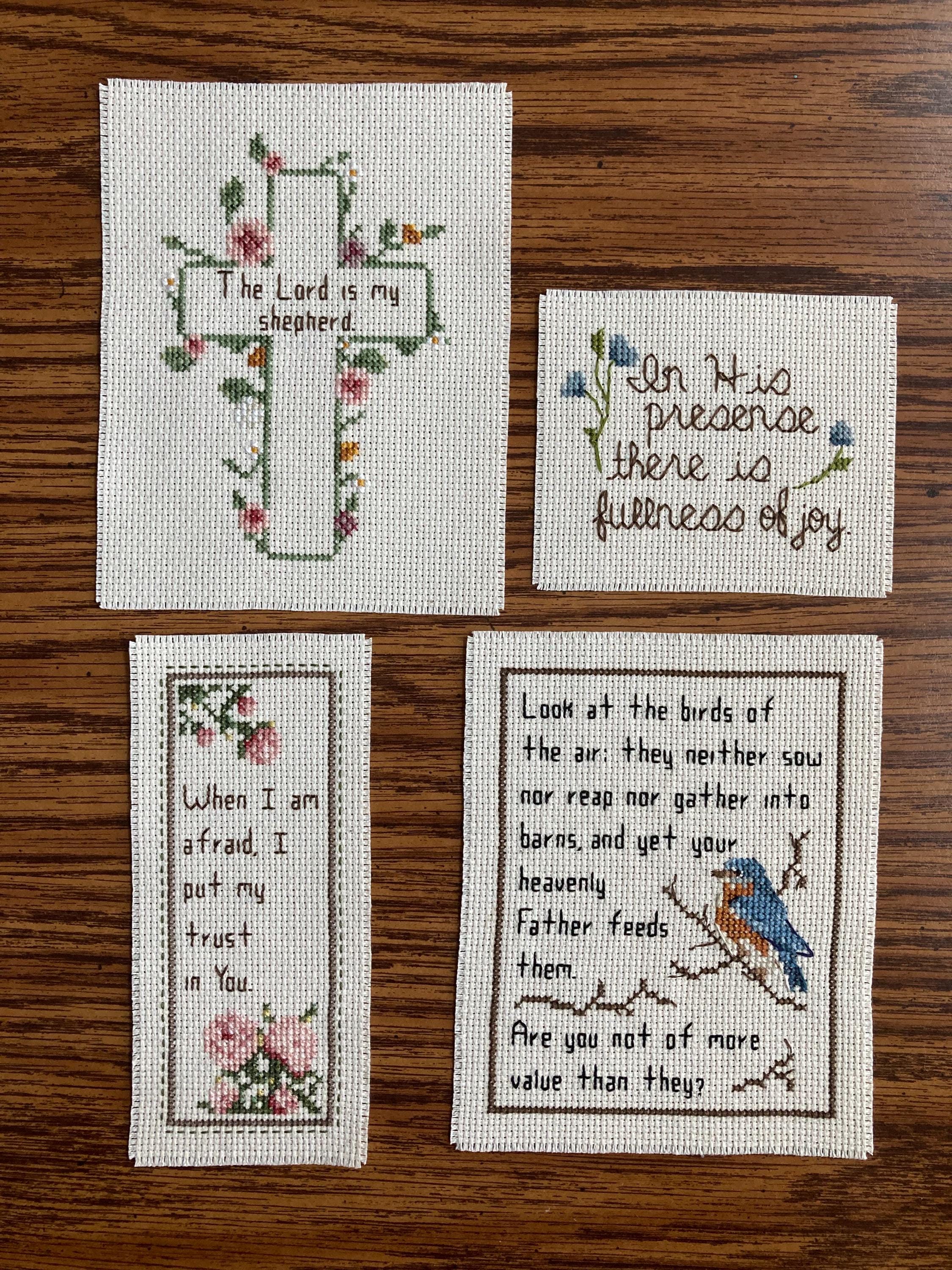 Bible Verse Cross Stitch for Beginners Simple Christian Cross