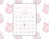 Disco Baby Shower Bingo Game | Groovy Pink Theme (Digital Download)