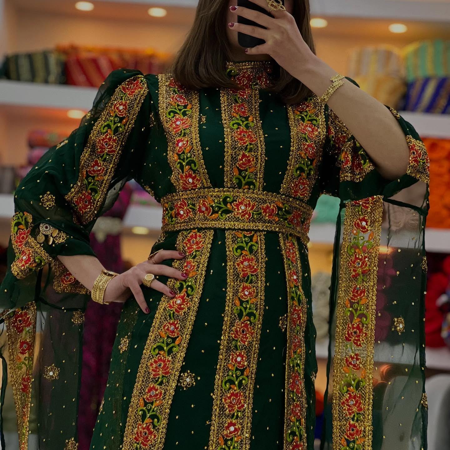 Elegant Dubai Kaftan Abaya, Traditional Arab Dress, Moroccan Wedding Dress, Arabic Party Wear Kaftan Farasha, Arabian Kaftan for Celebration