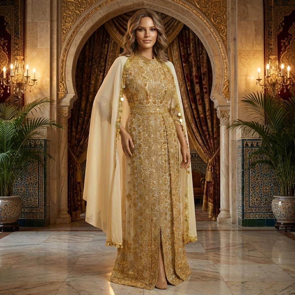 white christmas dresses Marwa Fashion Designer Islamic Kaftan