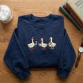 Embroidered Scrub Life Goose Sweatshirt, Medical Student Nurse Hoodie, Doctor Vet Tech Crewneck, Healthcare Worker Gift, Hospital Humor Top product logo
