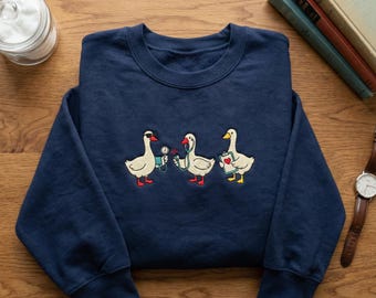 Sweat-shirt brodé Goose Life Goose, sweat à capuche pour infirmière étudiante en médecine, col rond technique médecin vétérinaire, cadeau pour professionnel de la santé, haut humoristique d'hôpital