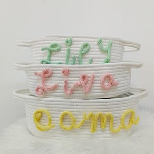 Baby-Dusche-Geschenk-Korb, personalisierte Korb, Baby-Korb, Baby-Korb, Monogramm Geschenk, Seil-Körbe, Kinderzimmer-Aufbewahrung, Baby-Geschenk