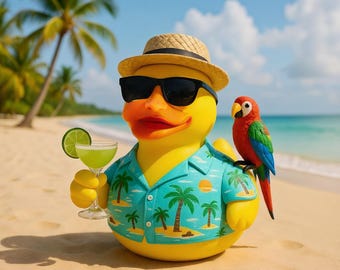Jimmy Buffet Memorial Duck Jimmy Buffet Tropical Rainforest Accessories Margaritaville Jimmy Buffet-T Decor Parrot Duck Party Decorations