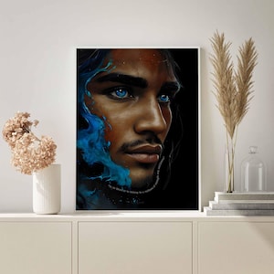 To Be Māori, Tane Portrait - Printable Māori Poster - Playful Modern Design - Māori Home Decor Wall Art - A1 A2 A3 A4