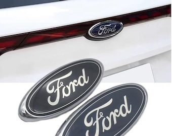 Insignia para maletero de Ford, emblema trasero, adhesivo para maletero, logotipo para Focus C Max Ecosport, insignia trasera azul