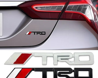 Insignia TRD para el maletero, emblema de lectura, adhesivo para el maletero, logotipo de Toyota, Yaris, Corolla, Camry