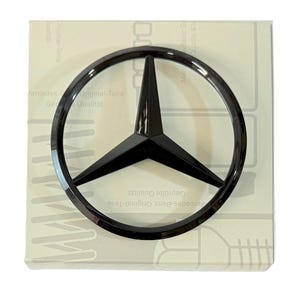 C Class 2015-2021 Gloss Black Rear Boot Badge Rear Tailgate Trunk Emblem Star Fits Mercedes W205 S205 C205 Saloon Estate Coupe C63 AMG Badge
