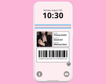 Femboy Sissy ID Card for Phone Wallpaper