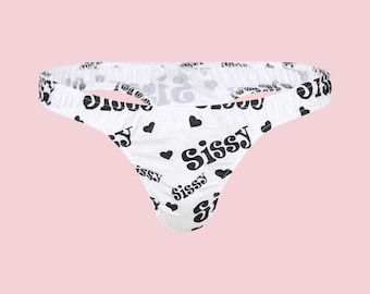 Men&#39;s Sissy Panties w/ &quot;Sissy&quot; Print