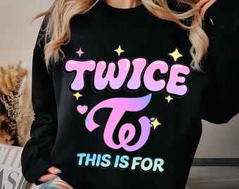TWICE This is for World Tour Sweatshirt, 2026 US Concert Hoodie
