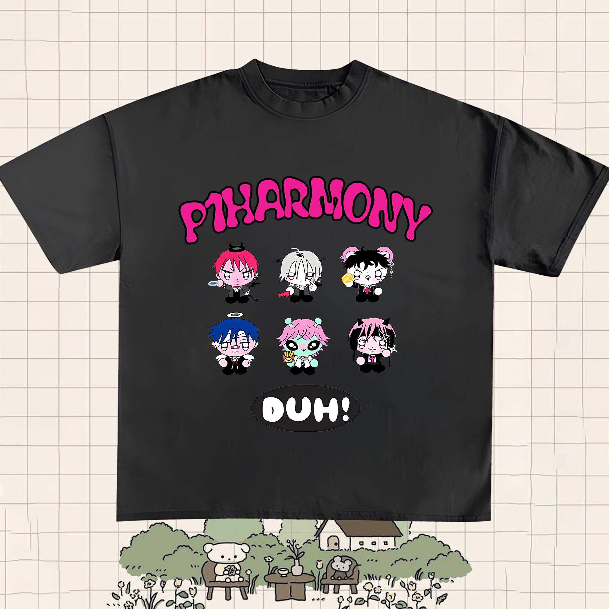 P1Harmony UTOP1A ツアー MD Tシャツ P1harmony Duh! Tshirt, P1harmony Utop1a Tour T-shirt