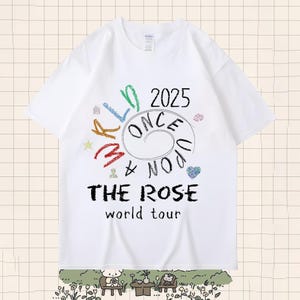 The Rose Once Upon A WRLD TouShirt, The Rose Shirt, Retro The Rose WRLD Road Map Shirt, The Rose Wrld Shirt, Once Upon A WRLD Tour 2025