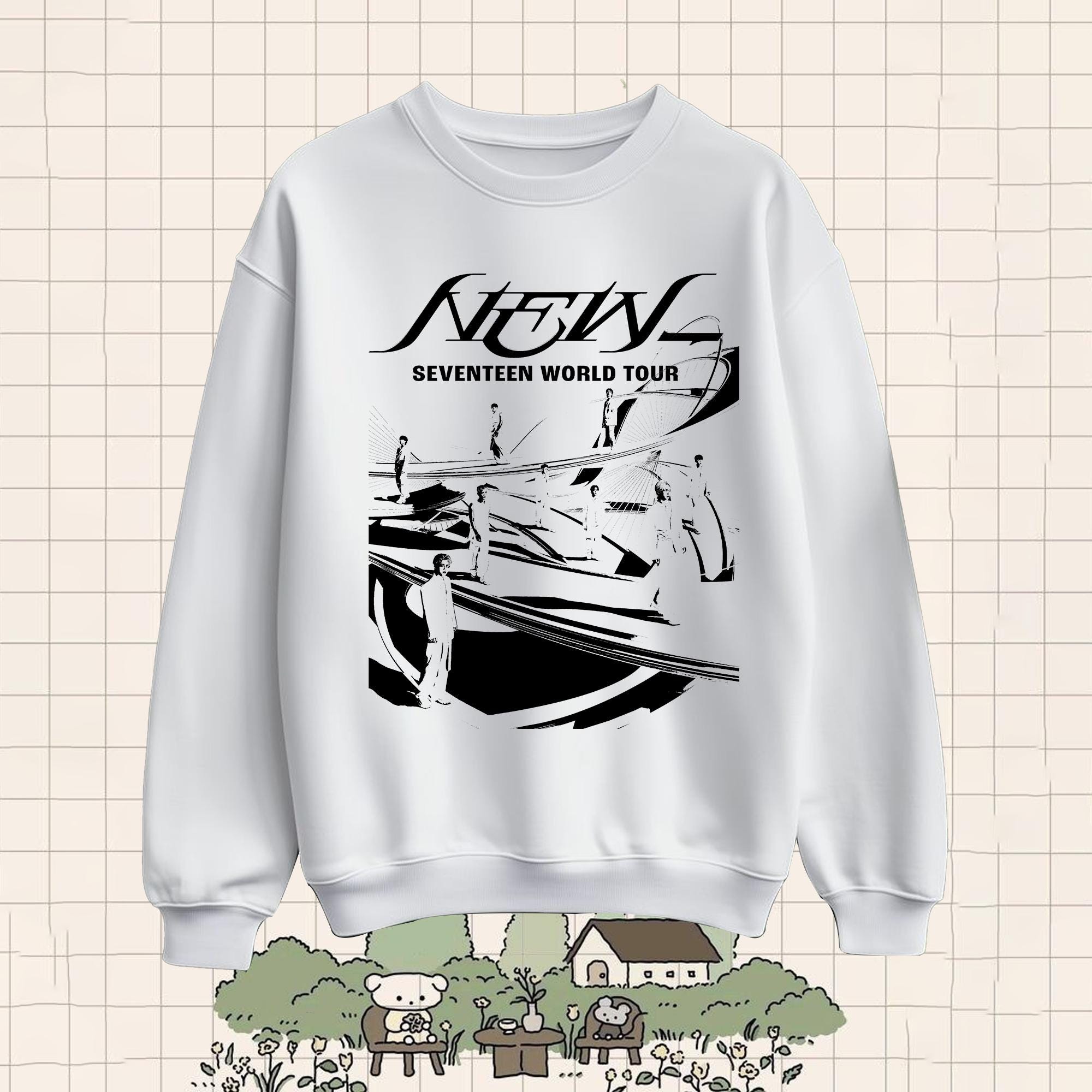 Seventeen World Tour New_ in US Sweatsshirt, SVT World Tour Shirt