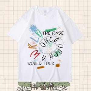 The Rose Once Upon A WRLD Tour Shirt, The Rose Shirt, Retro The Rose WRLD Road Map Shirt,The Rose Wrld Album Tee, Once Upon A WRLD Tour 2025