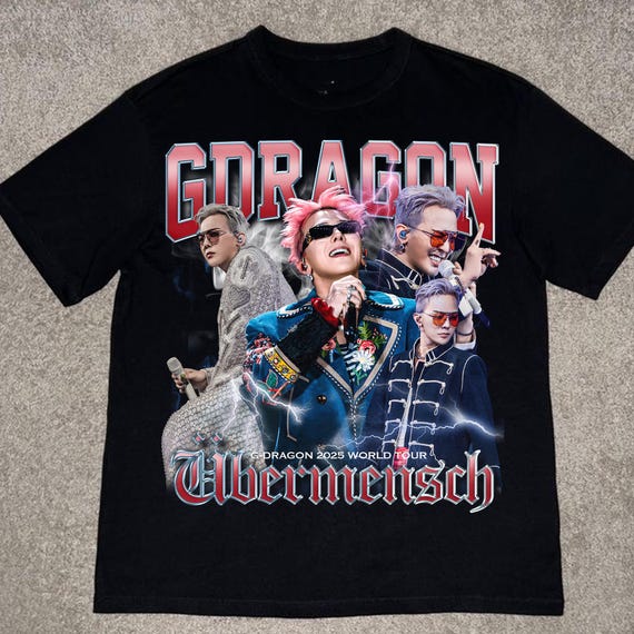 G-DRAGON 2025 WORLD TOUR Übermensch Tシャツ G-dragon Ubermensch World Tour 2025 Graphic T-shirt, Gdragon Drama
