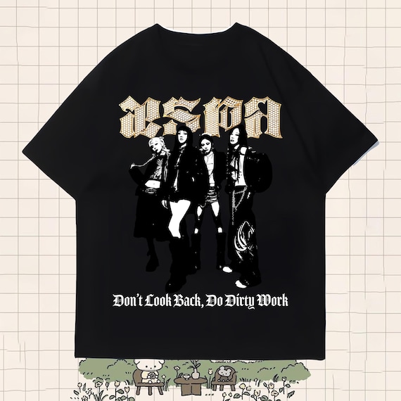 Retro Aespa Dirty Work Shirt, Dirty Work Shirt, Aespa World