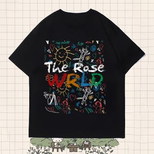 The Rose Shirt, Retro The Rose WRLD Road Map Shirt, The Rose Wrld Shirt, Once Upon A WRLD Tour 2025, The Rose Once Upon A WRLD TouShirt