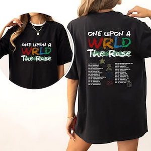 The Rose Wrld Shirt, Once Upon A WRLD Tour 2025, The Rose Once Upon A WRLD TourShirt, The Rose Shirt, Retro The Rose WRLD Road Map Shirt,
