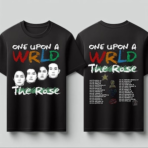 The Rose Shirt, Retro The Rose WRLD Road Map Shirt, The Rose Wrld Shirt, Once Upon A WRLD Tour 2025, The Rose Once Upon A WRLD TourShirt