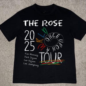 Retro The Rose Wrld Shirt, Once Upon A WRLD Tour 2025, The Rose WRLD Road Map Shirt, The Rose Once Upon A WRLD Tour Shirt, The Rose Shirt
