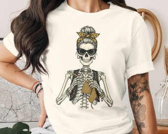 Crochet Skeleton PNG, Funny Crocheter Shirt Design, Skull Knitting Digital Download, Craft Lover Gift