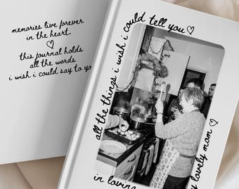 Grief Journal,  Memorial Book for Loss of Loved One,  Healing Journal for Grieving, Letters to Father Mother Husband