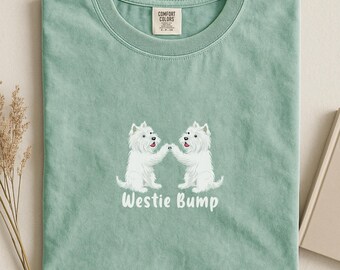 Westie Bump Shirt: Funny Cartoon West Highland Terrier Tee