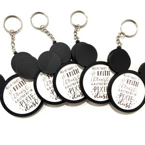 Pixie Dust Mickey Mouse key chain pack of 5