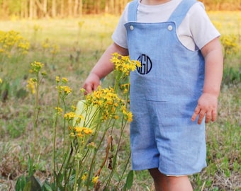 Wellesley Boys Shortalls PDF Pattern, including sizes Newborn - 4 years, Pattern for Boys