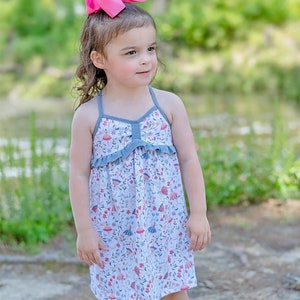 Maroma Dress and Top PDF Sewing Pattern, including sizes 12 months 14 years, Girls Dress Pattern, Sundress, Girls Top Pattern image 2