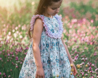 Avonlea Dress and Top PDF Sewing Pattern, including sizes 12 months - 14 years, Girls Dress Pattern, Long Sleeve Dress, Sleeveless Dress