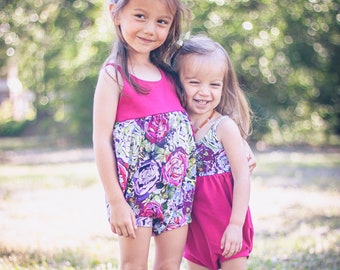 Baby Sinclair Romper PDF Patron de couture, y compris les tailles nouveau-né - 4 ans, barboteuse bébé, modèle de barboteuse bébé en tricot