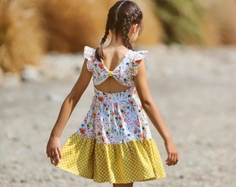 Vallejo Dress and Top PDF Sewing Pattern, including sizes 12 months - 14 years, Pattern for Children