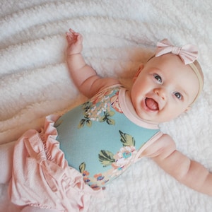 London Baby Leotard, including sizes newborn - 4 years, Baby Leotard Pattern, Skirted Baby Leotard, Puff Sleeve, Tie Sleeve Leotard